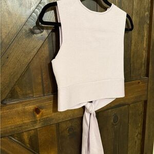 Wild Fable Lavender Tie-Back Crop Top
